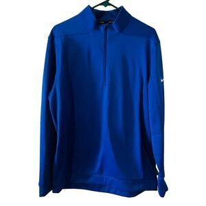 Nike Golf Therma Repel 1/4 Zip Pullover Royal Blue Standard Fit Size‎ Large